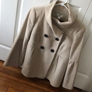 LOFT Bell sleeve wool coat